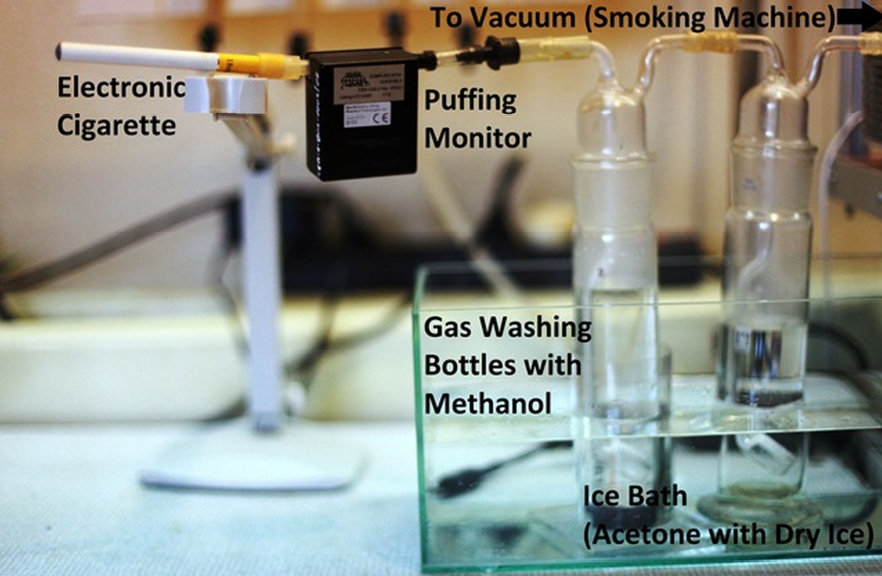 Matériel pour mesurer les substances de la vapeur de Ecigarette