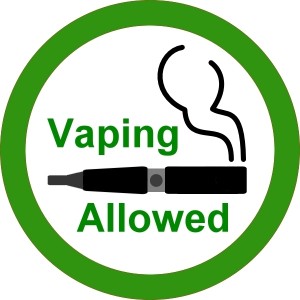 Vaping allowed