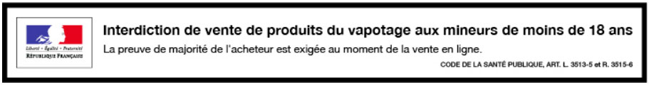 Avertissement mineur cigarette Ã©lectronique